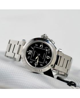 CARTIER Pasha 35 Black Dial 2324
