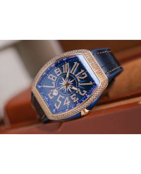 Franck Muller Vanguard Yachting V45 Diamond 18K Rose Gold