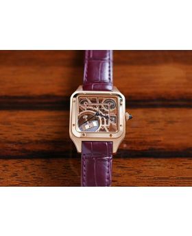 CARTIER Santos-Dumont Skeleton Large Model WHSA0030 (4467)